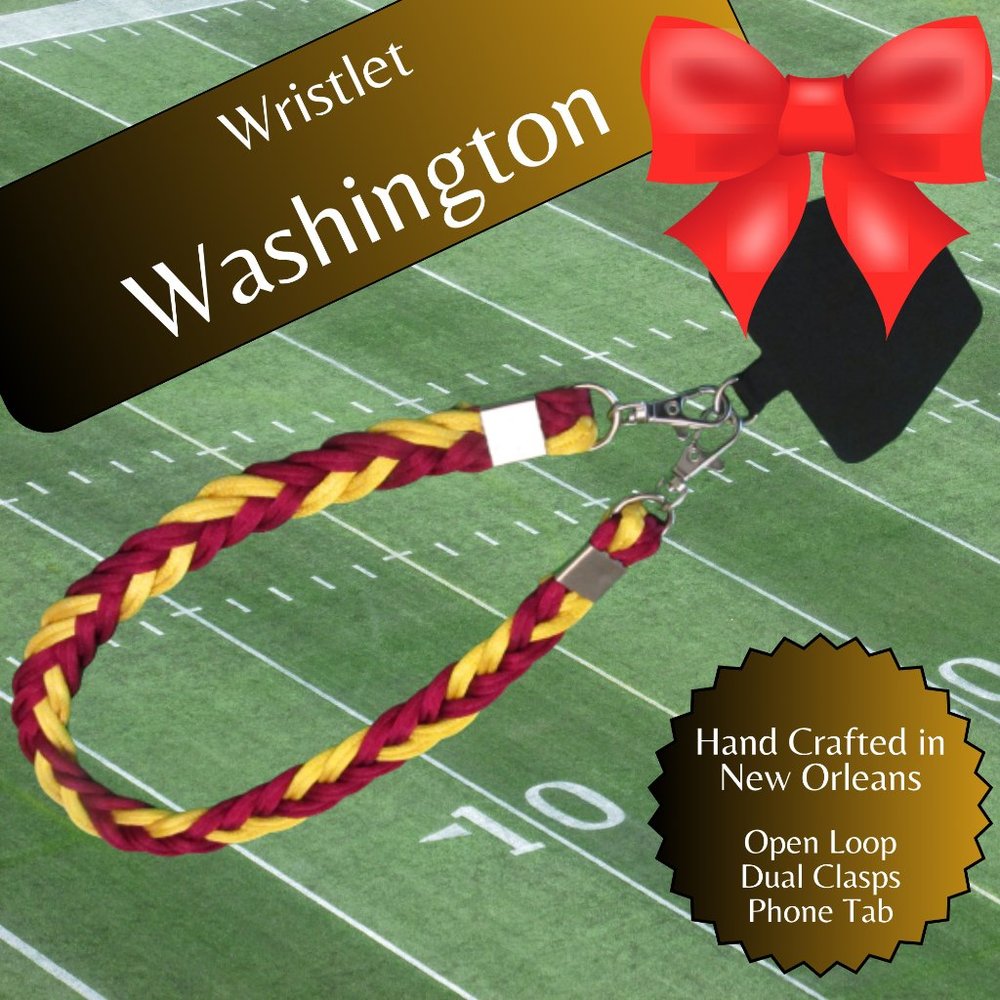 Braided Universal Phone Wristlet, Washington Football, Sports Team Col…